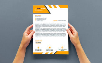 Elegant Corporate Letterhead Design | Editable PSD Business Identity