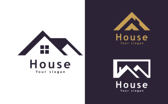 Real Estate Vector Logo Template, Modern House and property logo 16
