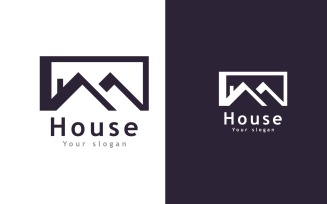 Real Estate Vector Logo Template, Modern House and property logo 1