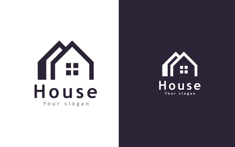 Real Estate Vector Logo Template, Modern House and property logo 5