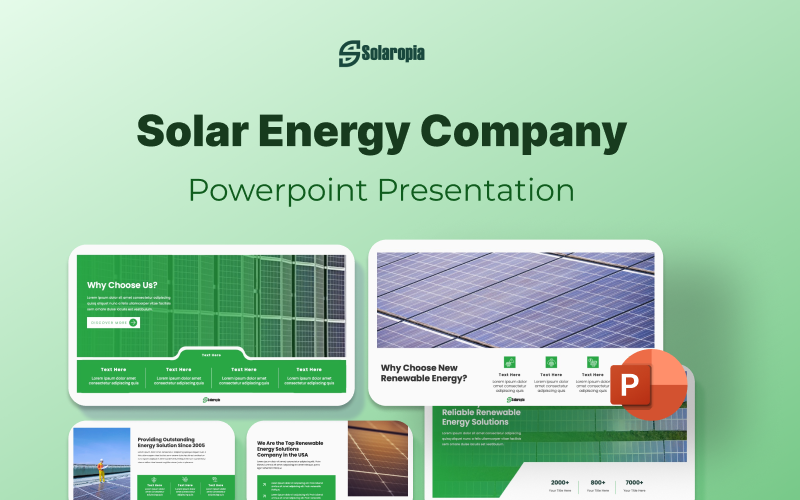 Solaropia- Solar Energy Company PowerPoint Presentation PowerPoint Template
