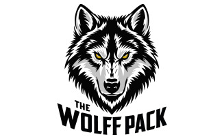 A illustration of an angry wolf