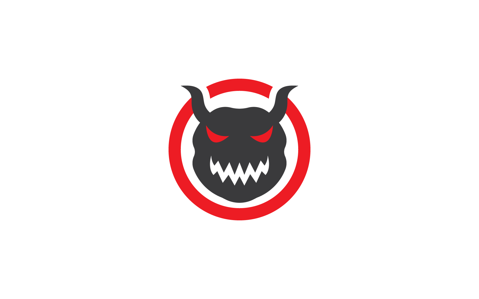 Devil logo design vector icon illustration
