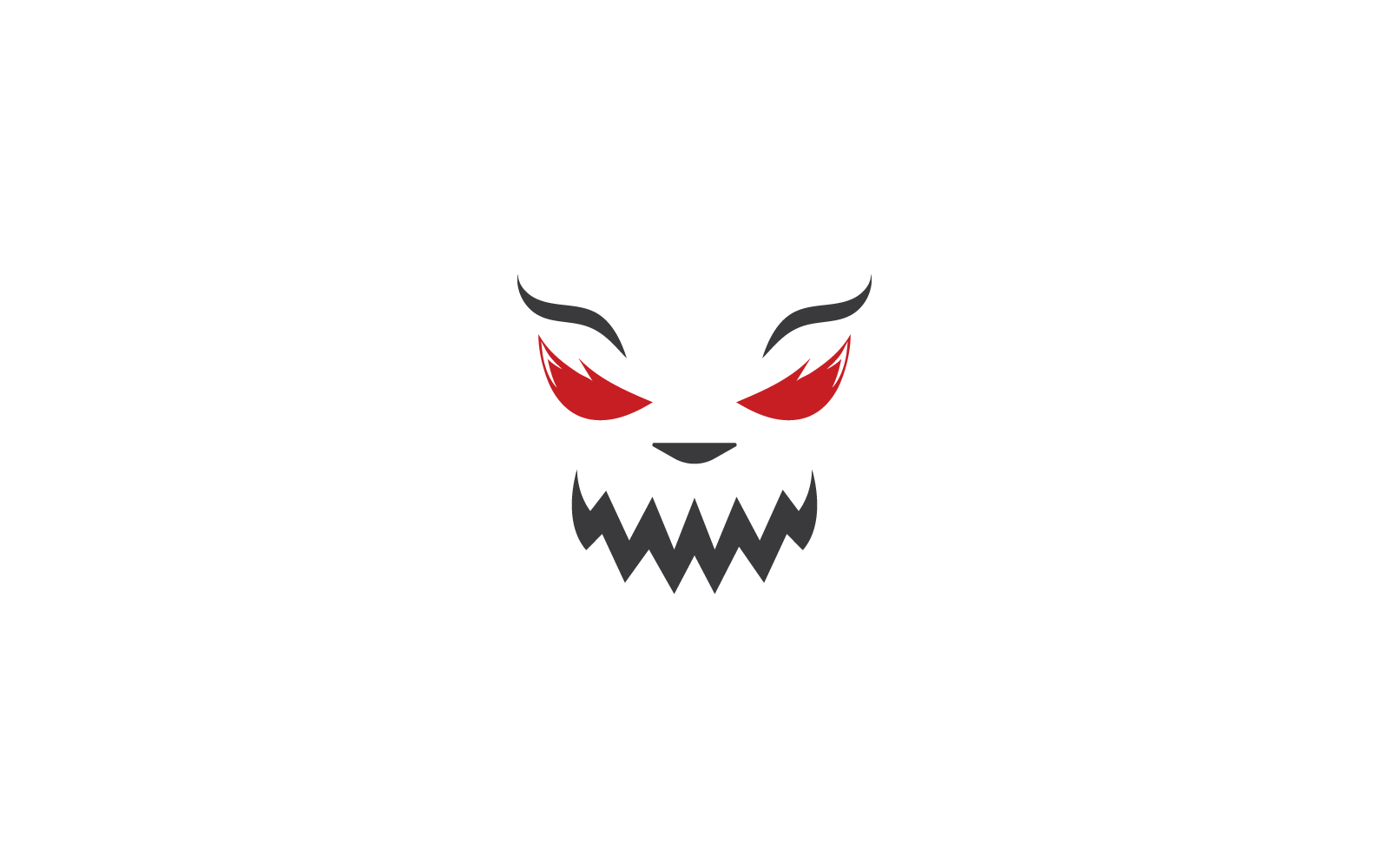 Icono de ilustración del diablo vector diseño plano