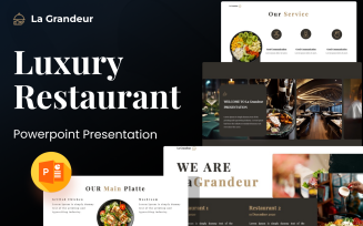 La Grandeur- Luxury Food PowerPoint Presentation Template