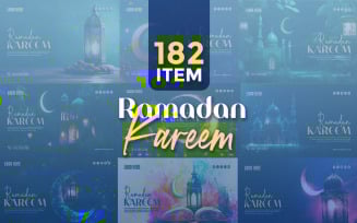 Ramadan Kareem Social Media Banner Poster Template