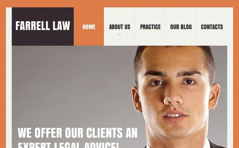 Law Firm Premium Facebook HTML CMS Template Big Screenshot Law Firm Facebook HTML CMS Template New Screenshots BIG