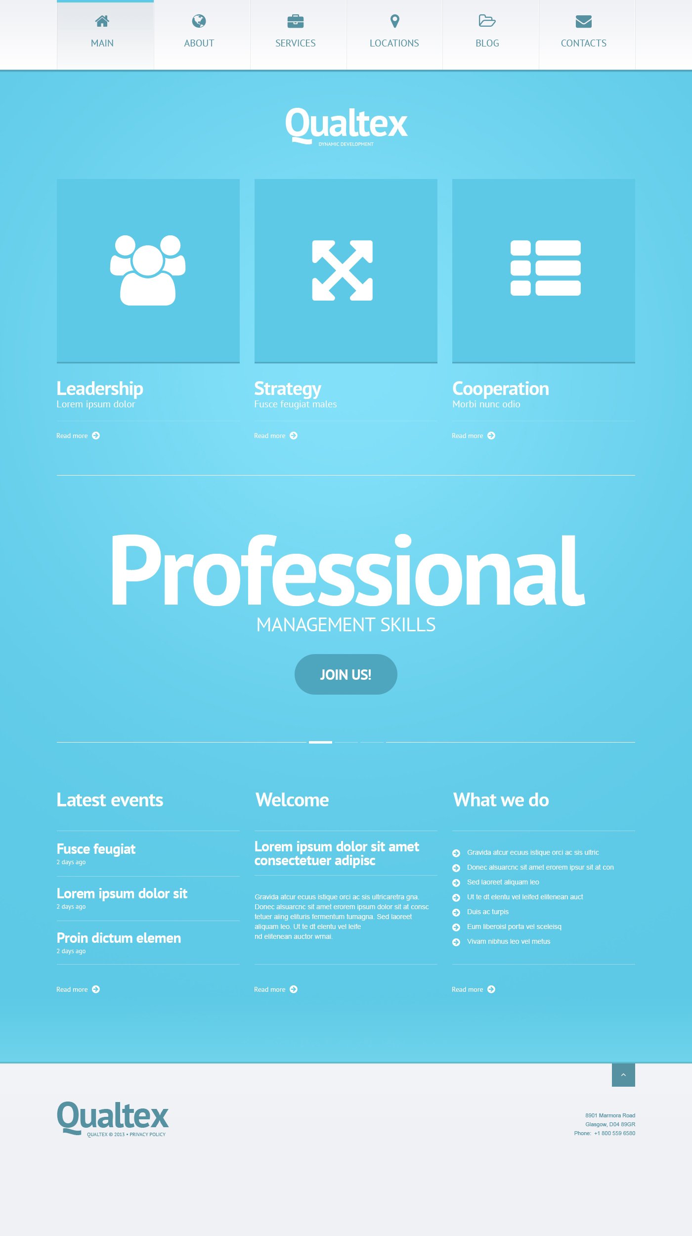 Responsive Qualtex Wordpress #47010 - Ekran resmi