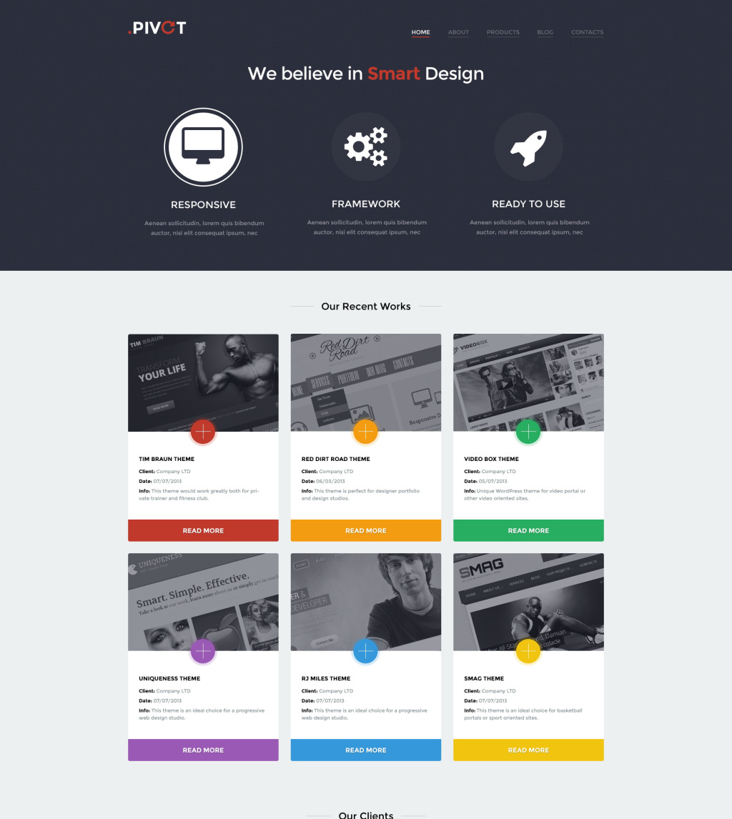 Unobtrusive Design Studio WordPress Theme #47002