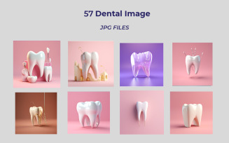 Dental accessories and teeth with Aİ image
