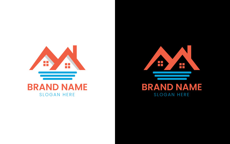 Real estate rooftop logo-12-557 Logo Template