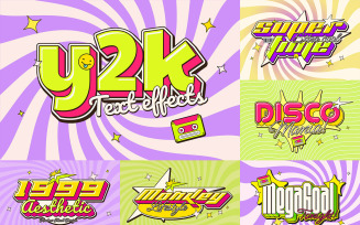 Y2k Photoshop Text Effects vol 1