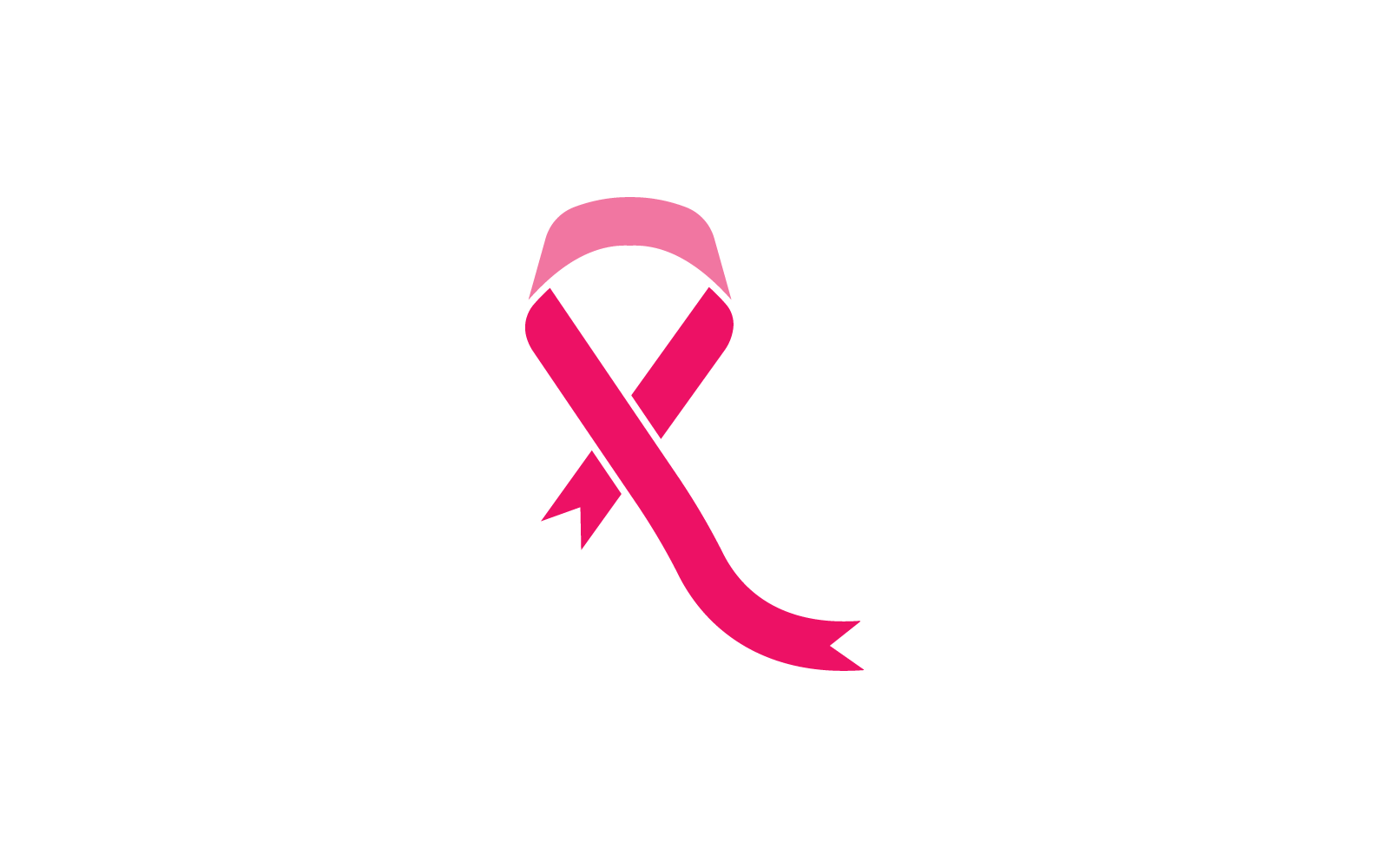 Cancer awareness ribbon design vector template