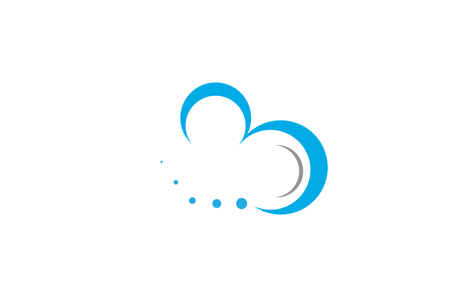Cloud illustration logo design icon vector