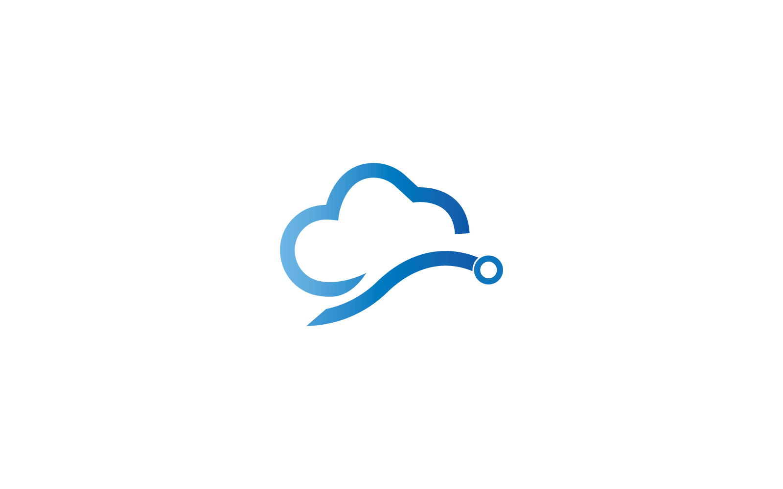 Cloud logo illustration design illustration vector
