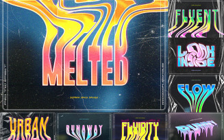 Liquid Melted Text Effects vol 1
