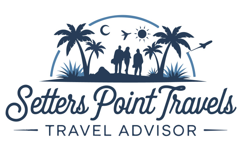 A vibrant and adventure logo for a travel Illustration