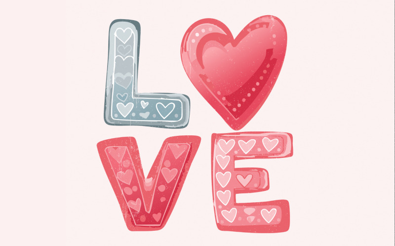 Retro Love Heart PNG, Groovy Valentine png, Valentines Day PNG, Love Heart png, Sublimation png, Illustration