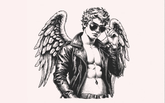 Sexy Cupid PNG, Valentines Day Digital File, Retro Boy Valentine, Sublimation, Love png, Kids