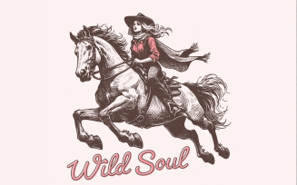 Wild Soul PNG, Sublimation Design, Trendy png, Vintage PNG, Rocker png, Western PNG, Cowboy png,
