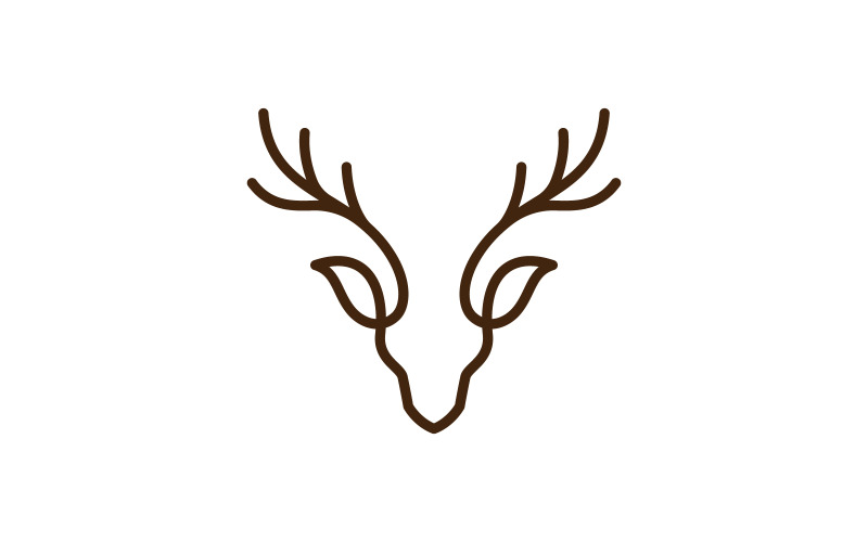 Deer head creative logo design vector 3 Logo Template