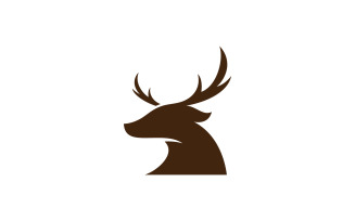 Deer head creative logo design vector 4