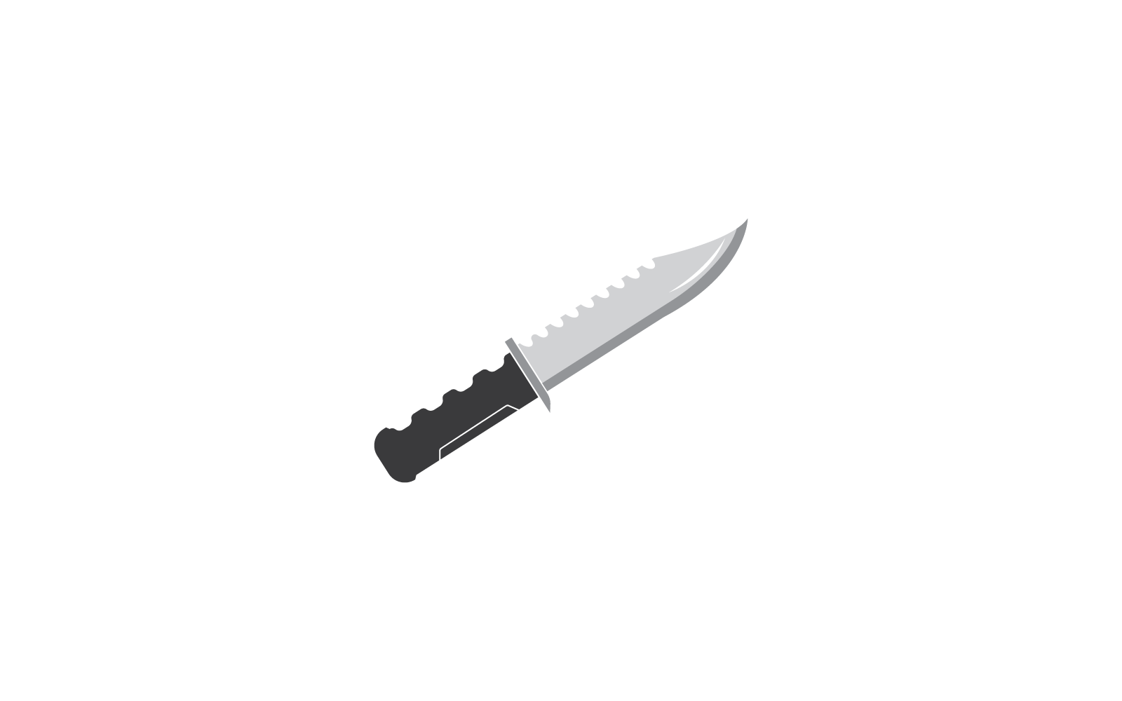 Knife design vector icon logo template