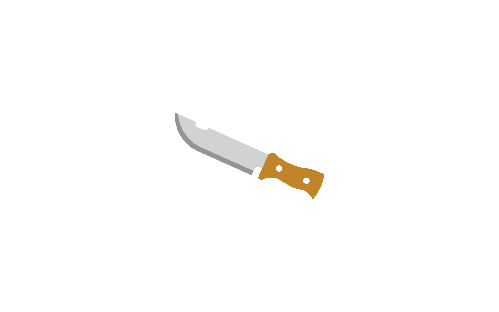 Knife logo illustration flat design template