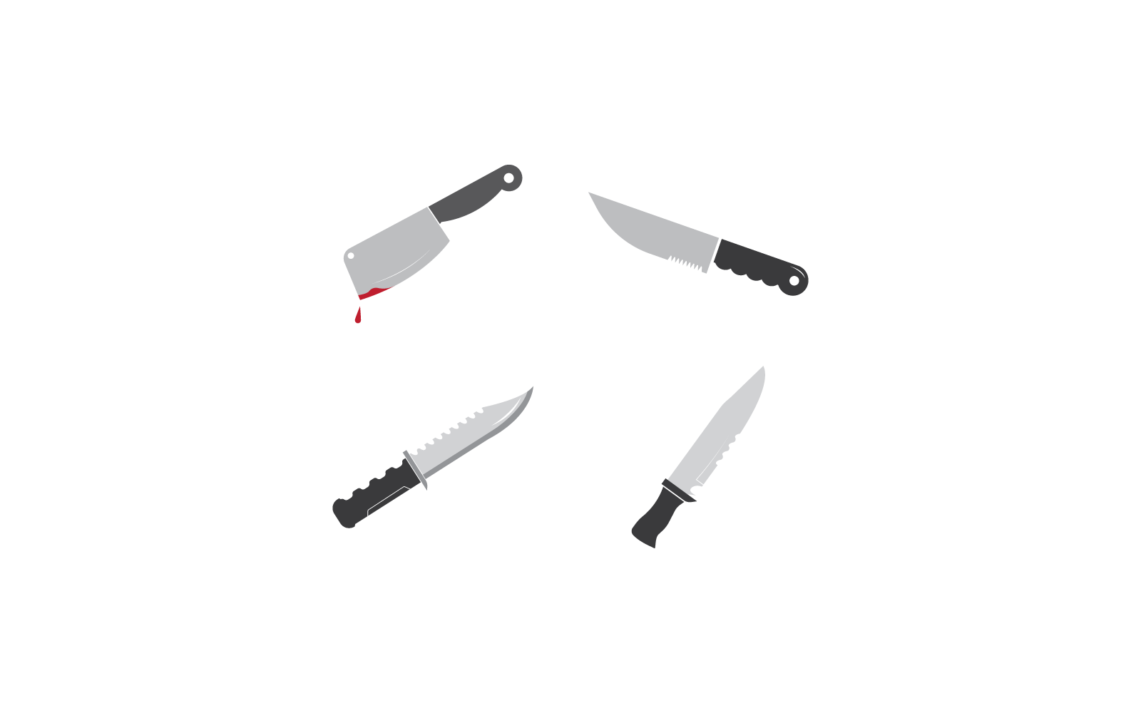 Mes ontwerp logo vector illustratie sjabloon