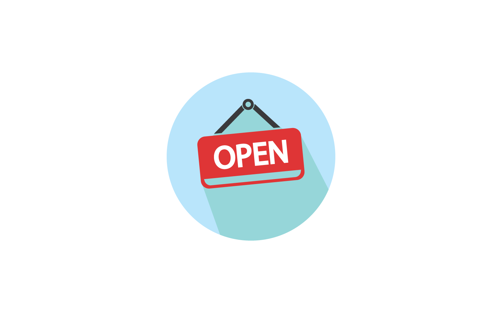 Open store design vector template