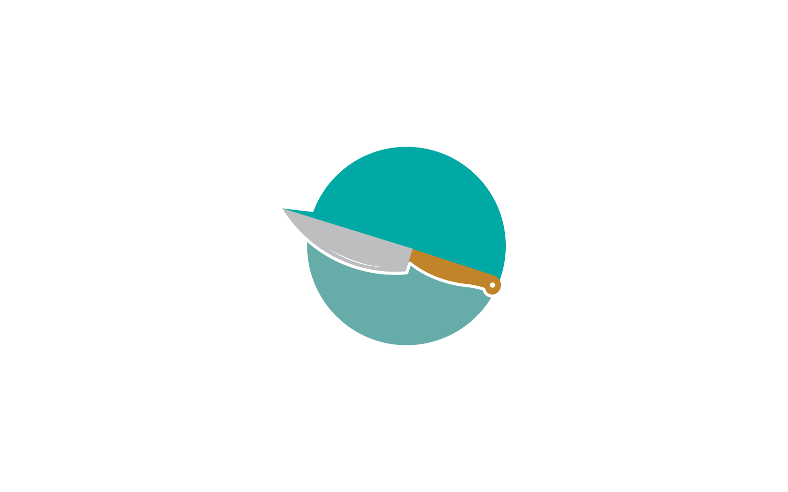 Plantilla de ilustración vectorial de diseño de cuchillo