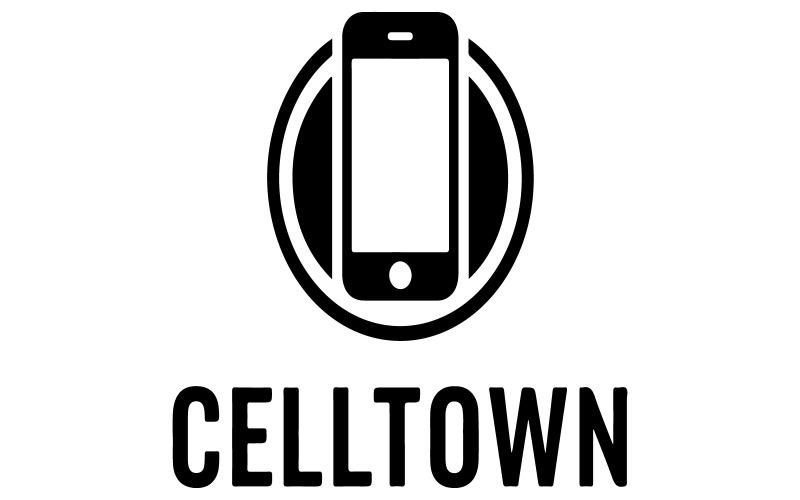 The logo for a mobile store Illustration