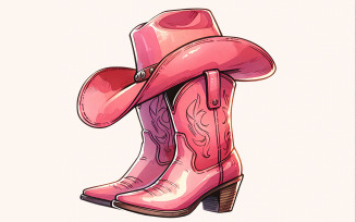 Coquette Cowgirl PNG, Western Valentine Sublimation, Valentine's Day png, Cowboy Hat PNG, Vintage