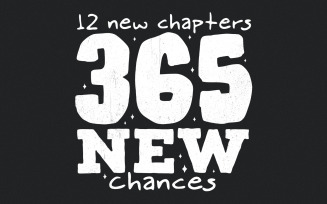 12 New Chapters 365 New Chances PNG, Simple New Years png, Happy New Year PNG, Retro New Year PNG,