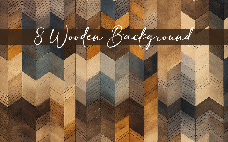 Brown Wooden Background AI image