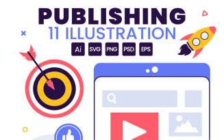 11 Digital Media Publishing Illustration