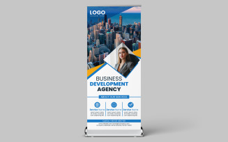 Business Development Roll up banner template design