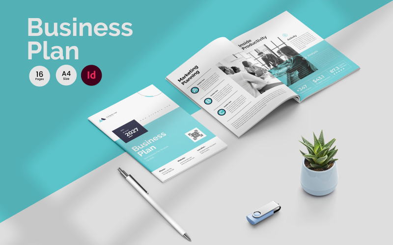 Business Plan Template--- Magazine Template