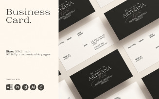 Clean Business Card Template CANVA