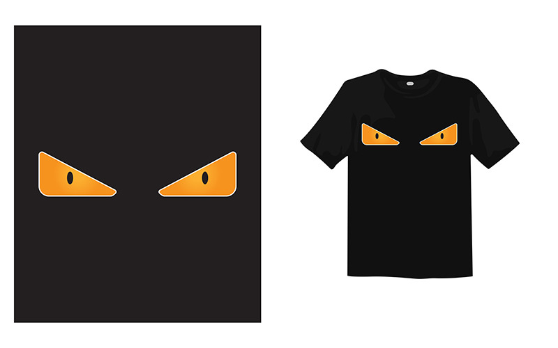 Eyes T-shirt Design Template