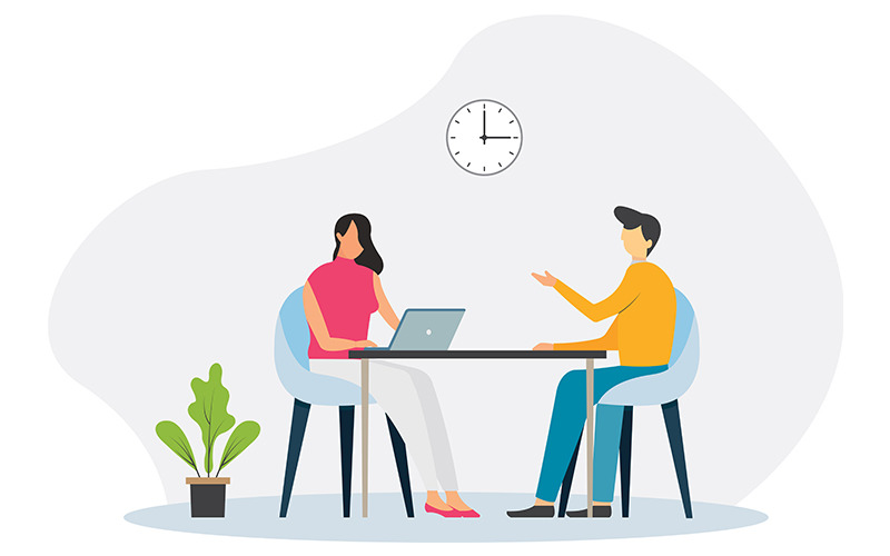 Job Interview Illustration