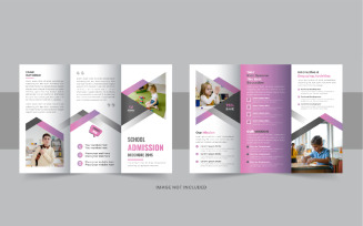 Kids School Admission Trifold Brochure, School academy trifold or school trifold layout