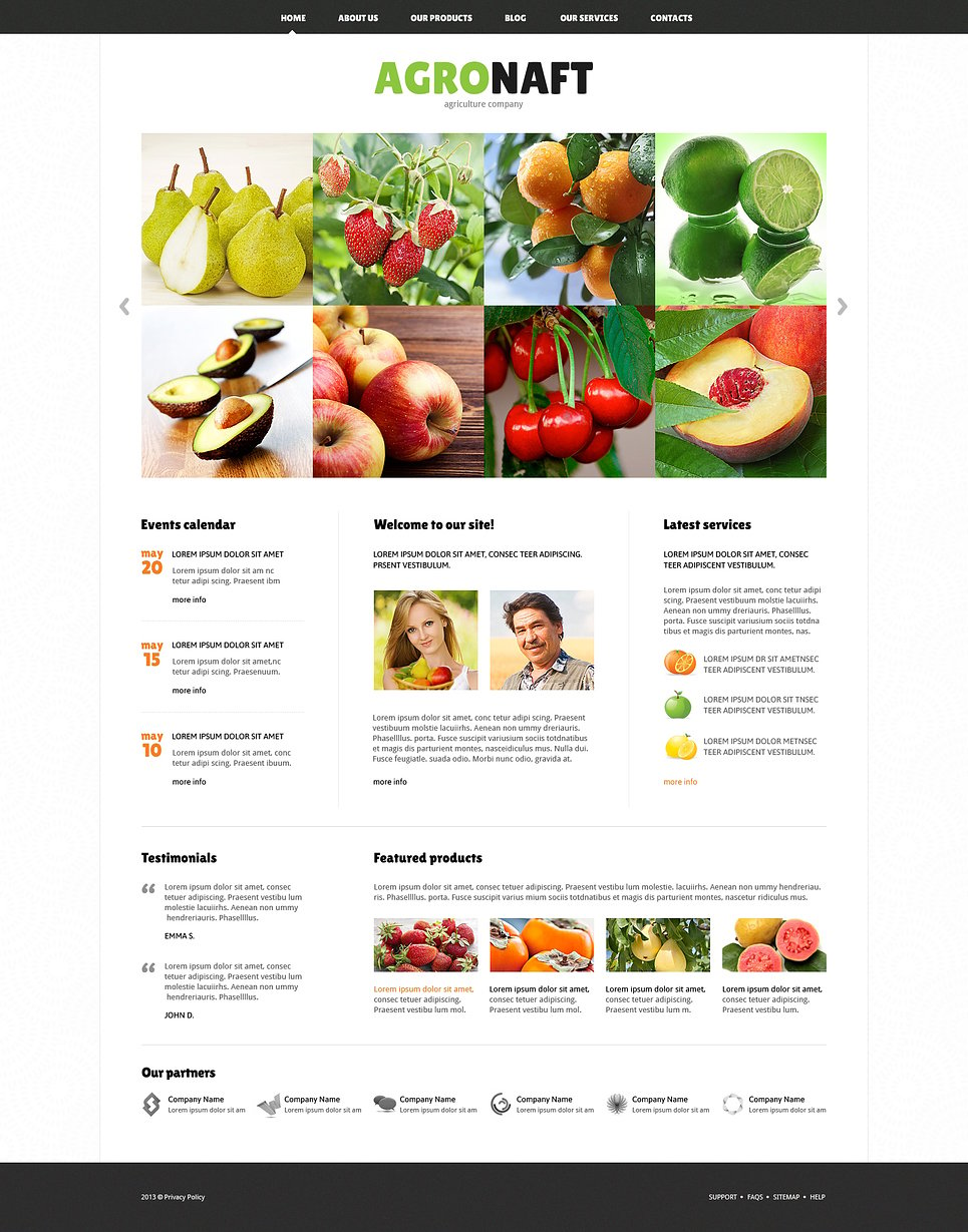 Agriculture Responsive Joomla Template New Screenshots BIG