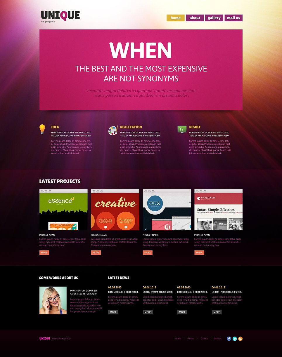 Design Studio Responsive Joomla Template New Screenshots BIG