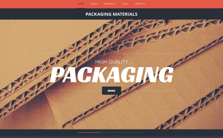 Packaging Responsive Website Template Big Screenshot Packaging Responsive Website Template New Screenshots BIG
