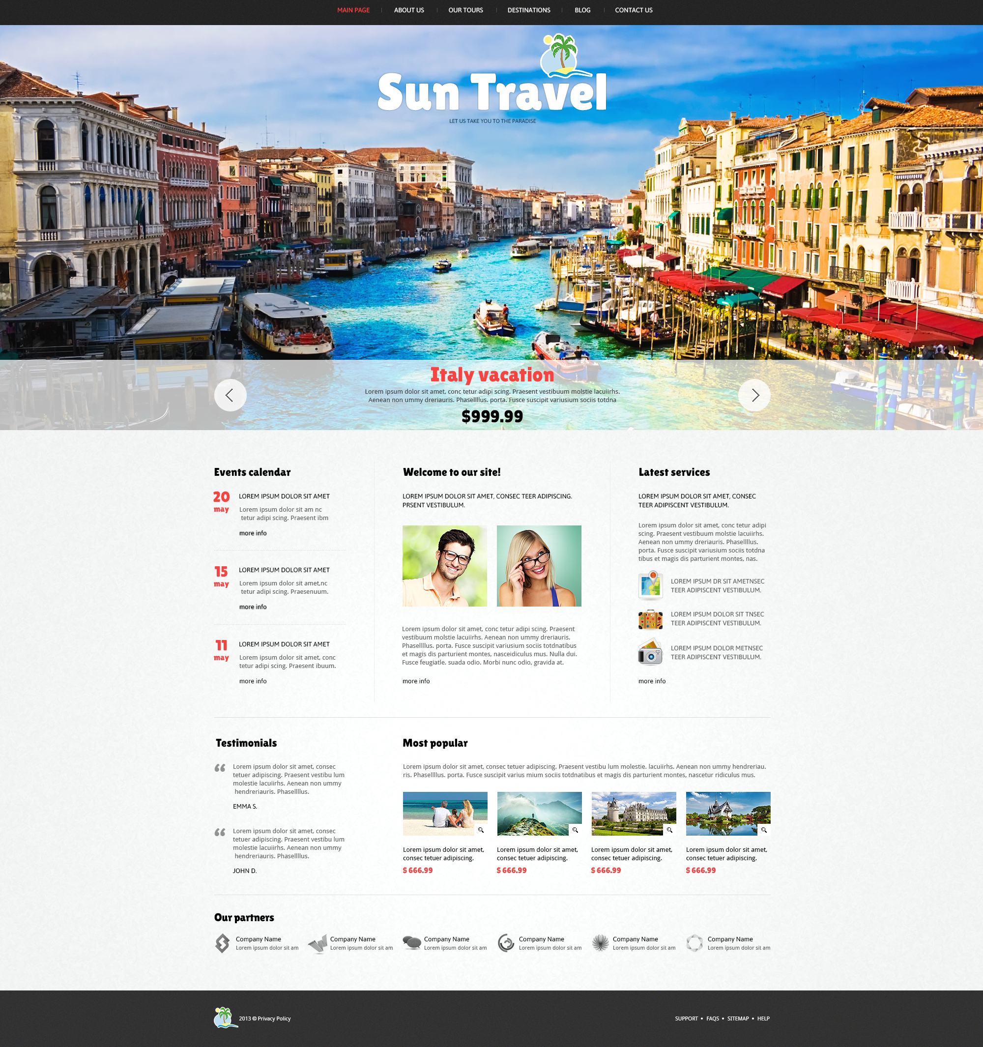 Plantilla Joomla Responsive para Sitio de Agencias de viajes #47113 - captura de pantalla