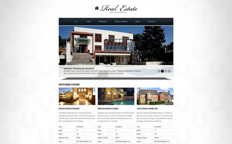 Real Estate Agency Premium Moto CMS HTML Template Big Screenshot Real Estate Agency Moto CMS HTML Template New Screenshots BIG