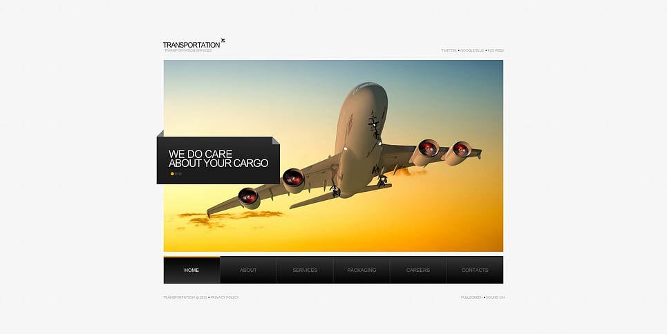 Transportation Flash CMS Template New Screenshots BIG