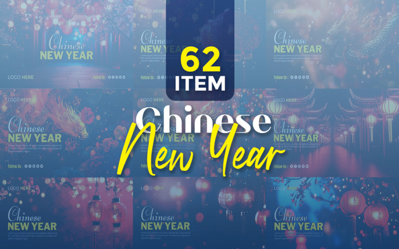 Chinese New Year Social Media Banner Template Corporate Identity