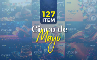 Cinco de Mayo Social Media Banner Poster Template